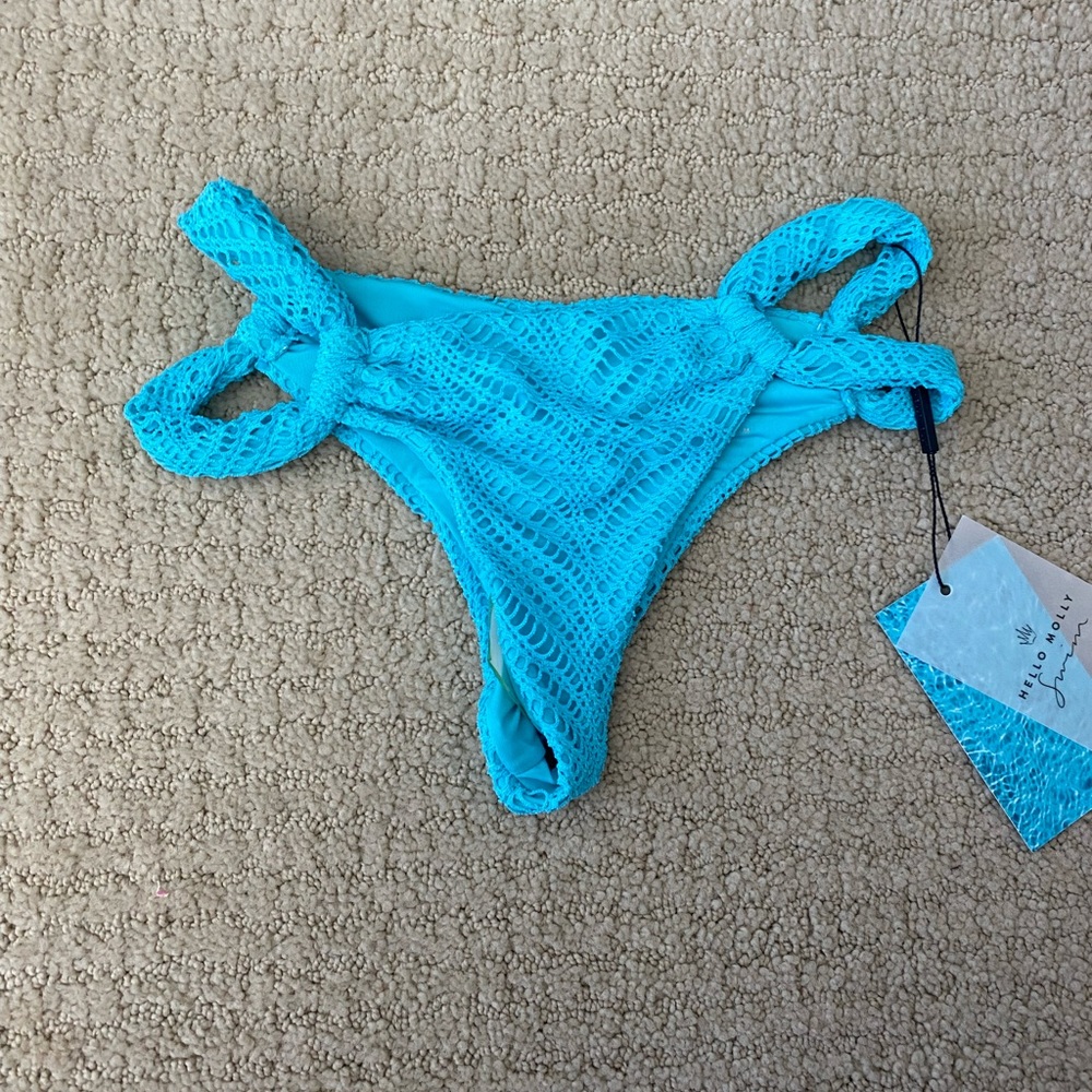 hello molly blue bikini bottoms
